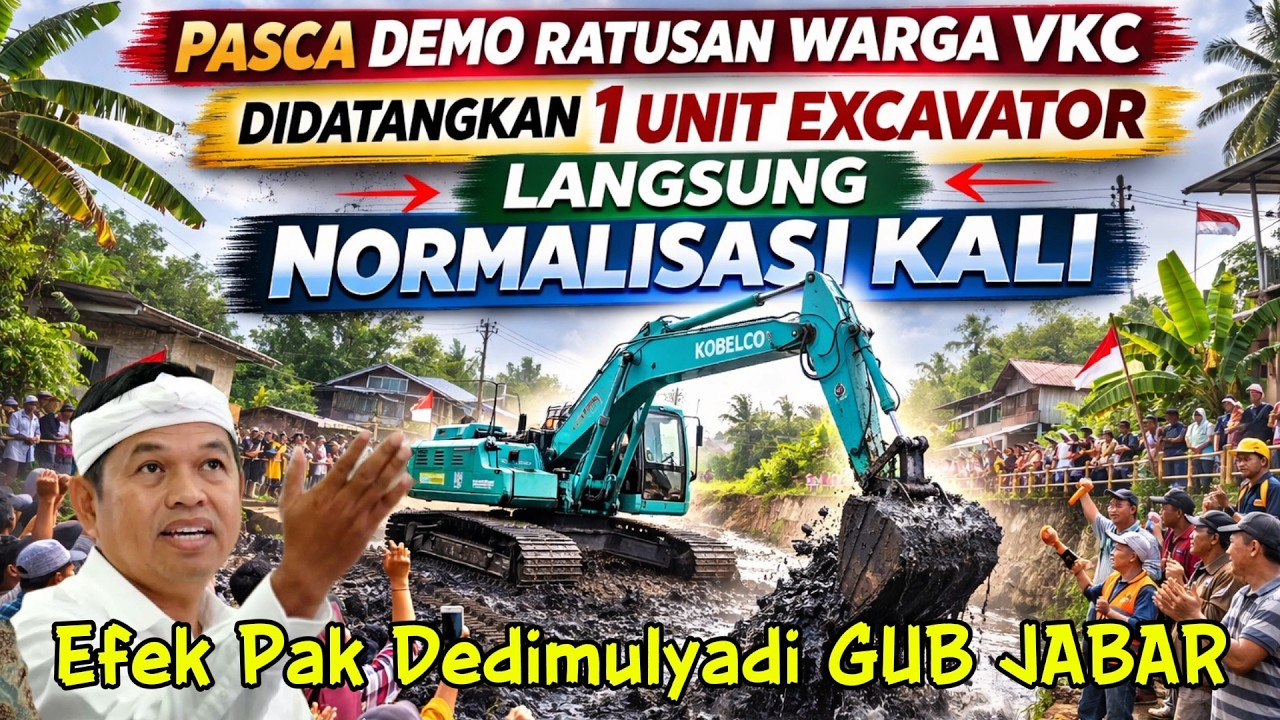 Mantap Pak Dedimulyadi‼️ 1unit Excavator Didatangkan Pasca Demo Warga VKC Atasi Banjir #dedimulyadi