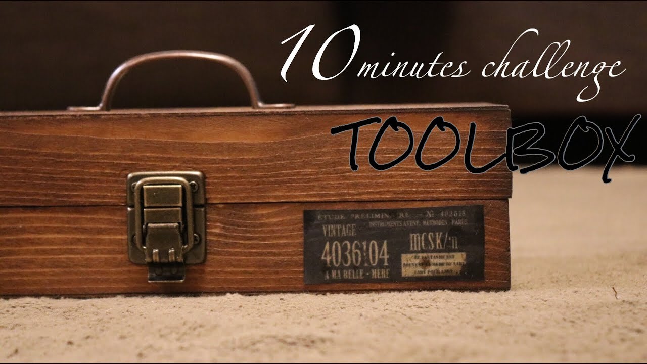 【100均DIY】10分でツールボックスを作る！TOOLBOX 10minutes Challenge