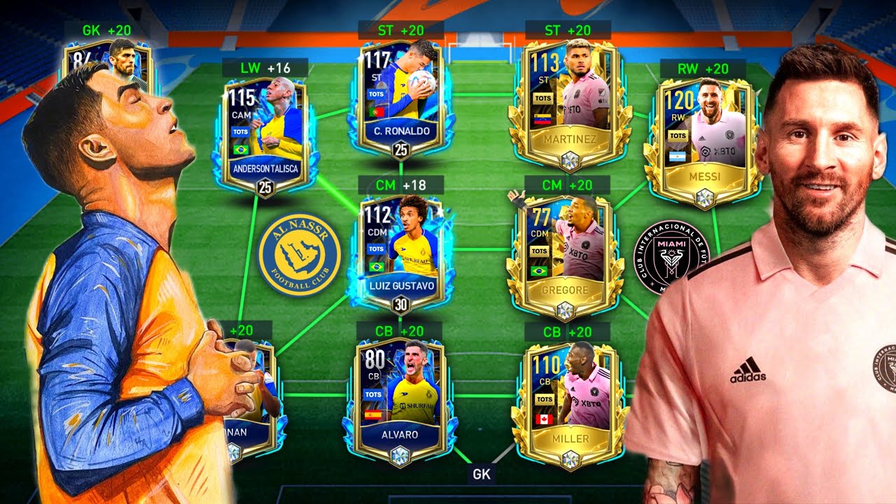 I Made Messi's New Team Inter Miami & Ronaldo’s Team Al Nassr - FIFA Mobile 23