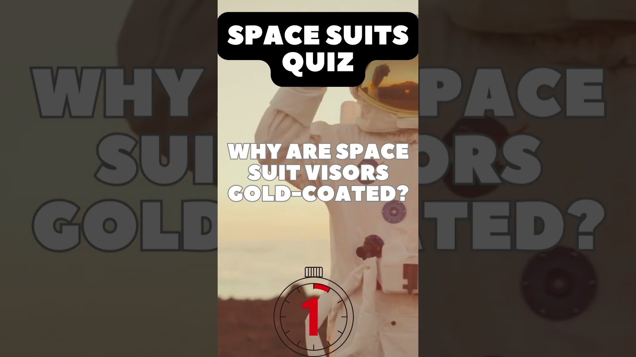 Gold on astronaut visor?!? #spacefacts #astroquiz