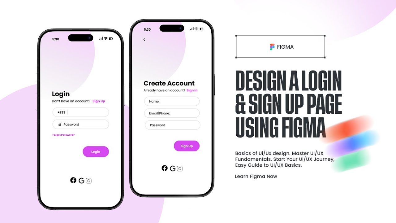 Разработка интерфейса входа и регистрации в Figma | Учебные пособия по Figma