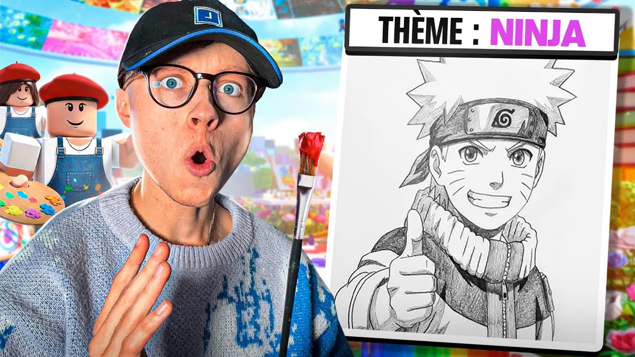 DESSINER EN 3 MINUTES SUR ROBLOX : VERSION MANGA !