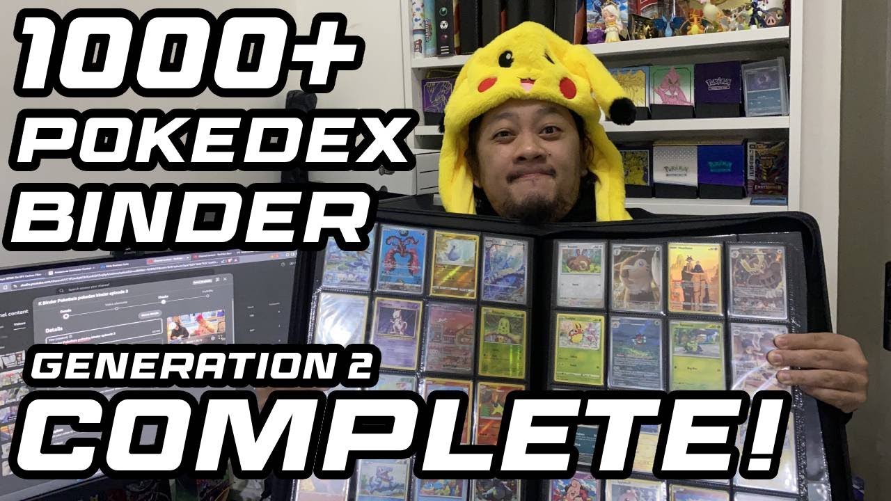 Collecting all 1000+ Pokemon in a Pokedex Binder! Generation 2 Complete Journey Together release day