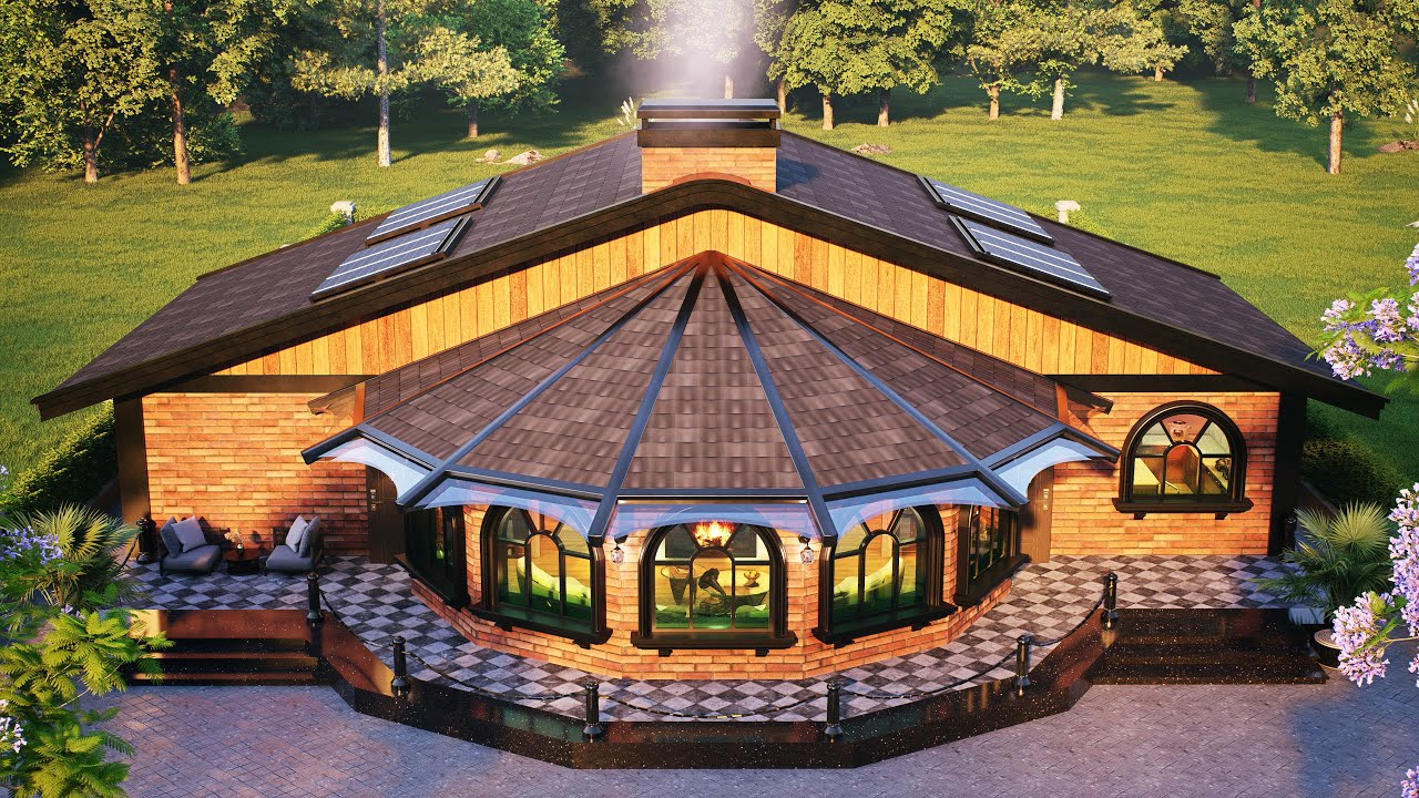65' x 75' (20m x 23m) Dream Cabin House: 3 Bedrooms, Sun Filled, and Cozy Living