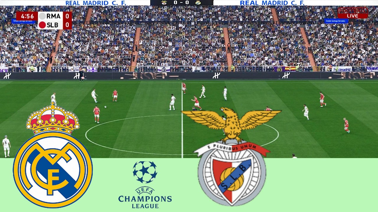 Real Madrid vs Benfica – Champions League 25/26 | Simulación PES 2021
