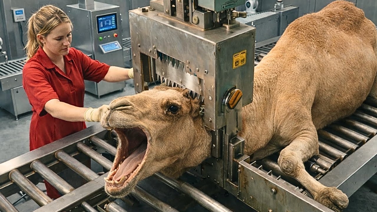 Inside the Camel Slaughter Factory &ndash; How Camel Skin Becomes Million-Dollar Products (Full Process)