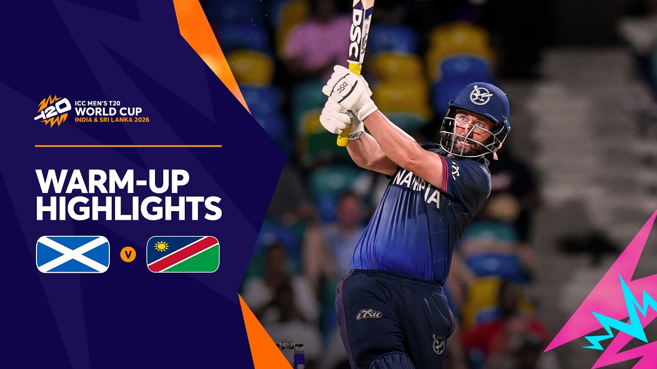 Scotland v Namibia | Match Highlights | T20WC 2026 Warm-ups