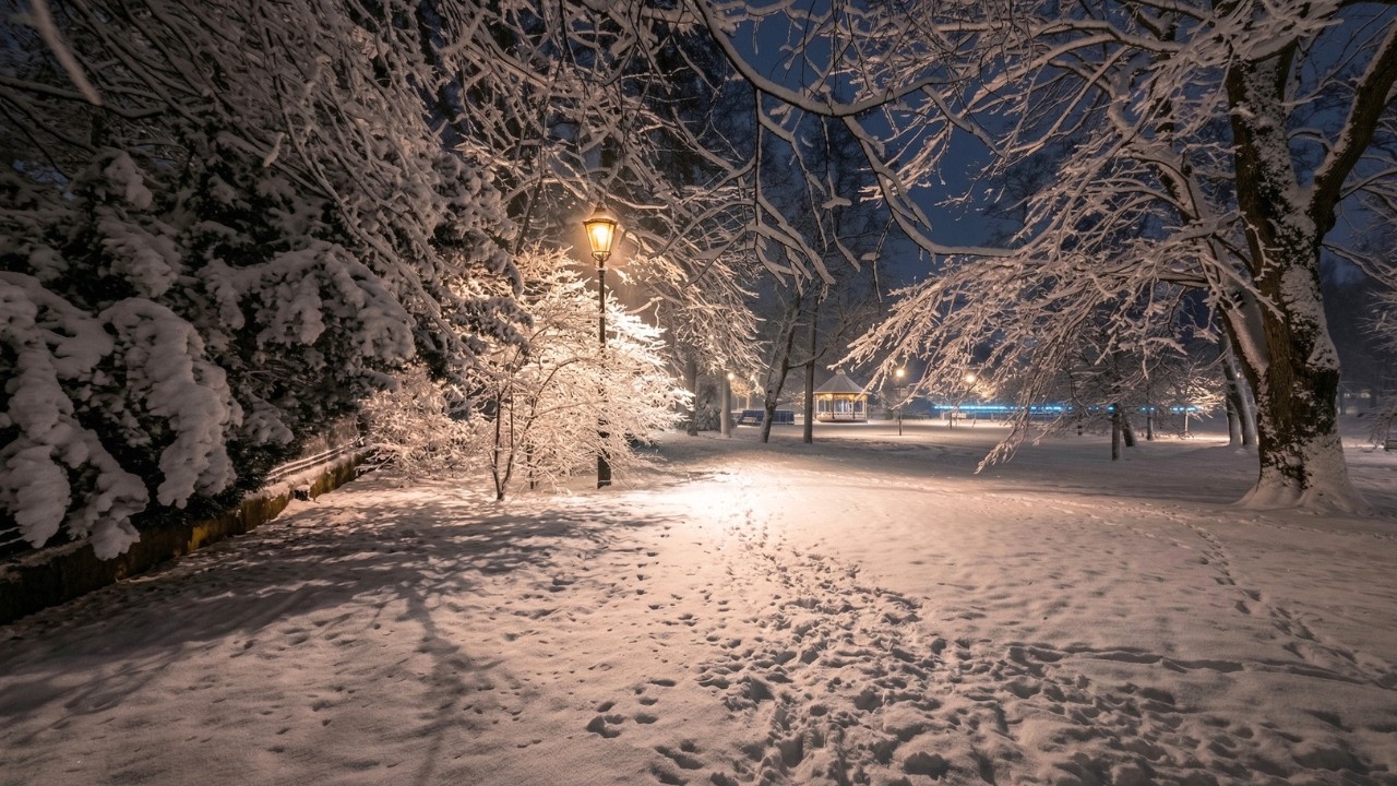 Frozen Helsinki at Night ❄️ Quiet Atmospheric Winter Walk | 4K