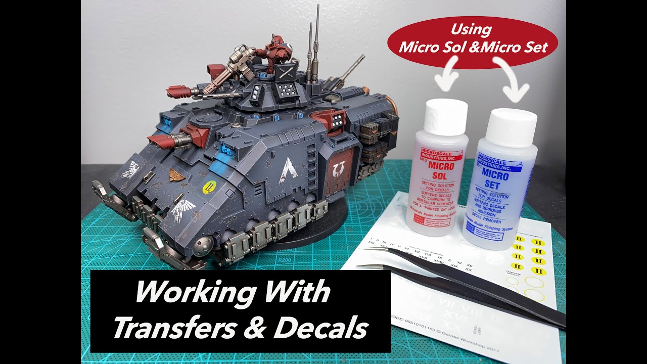 How to Apply TRANSFERS and DECALS to Miniatures