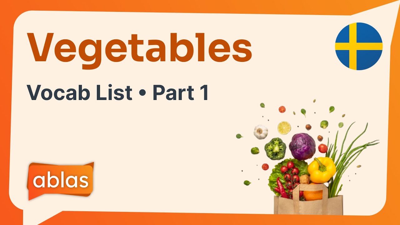 Vegetables | Swedish Vocabulary List (Part 1)