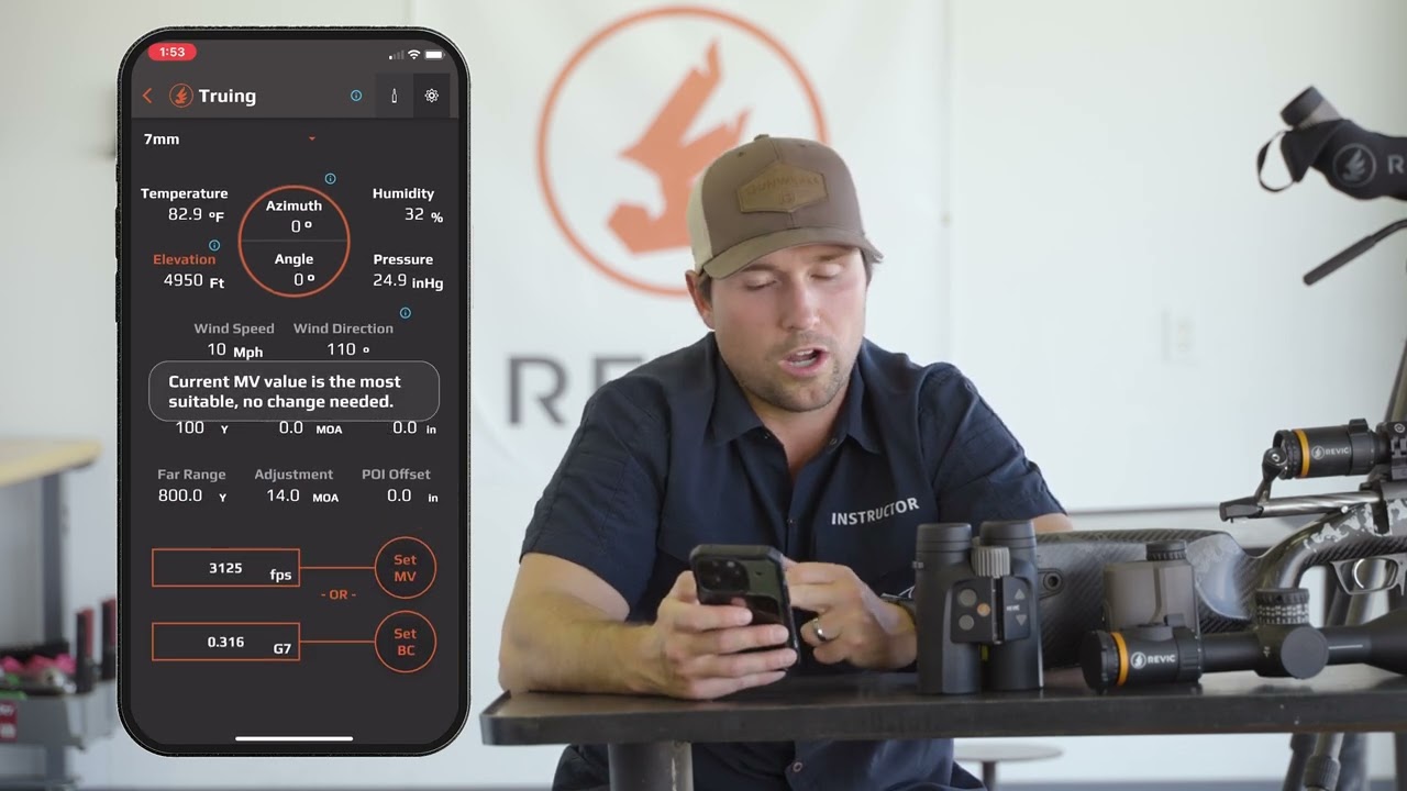 Revic Ops App | Quickstart | Truing a profile