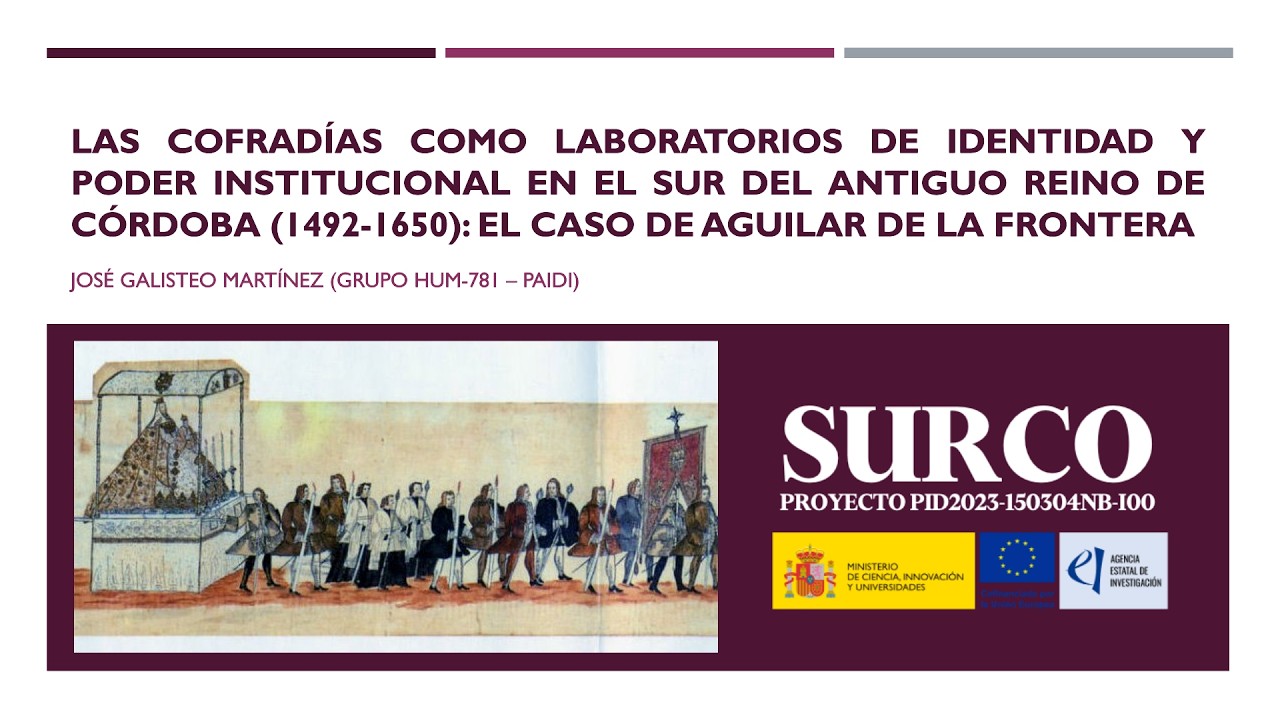 Las cofradías de Aguilar de la Frontera en la Edad Moderna (José Galisteo)