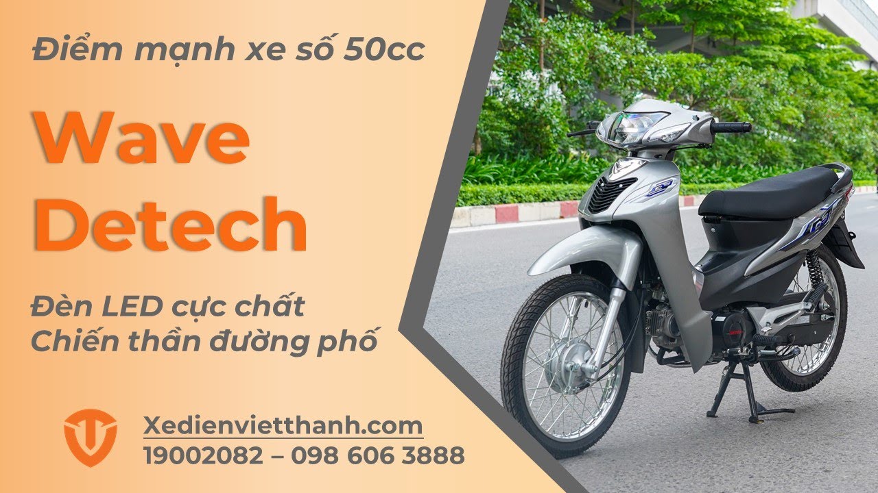 Xe Máy Wave 50cc Espero - Chính Hãng Detech - Dành Cho Học Sinh