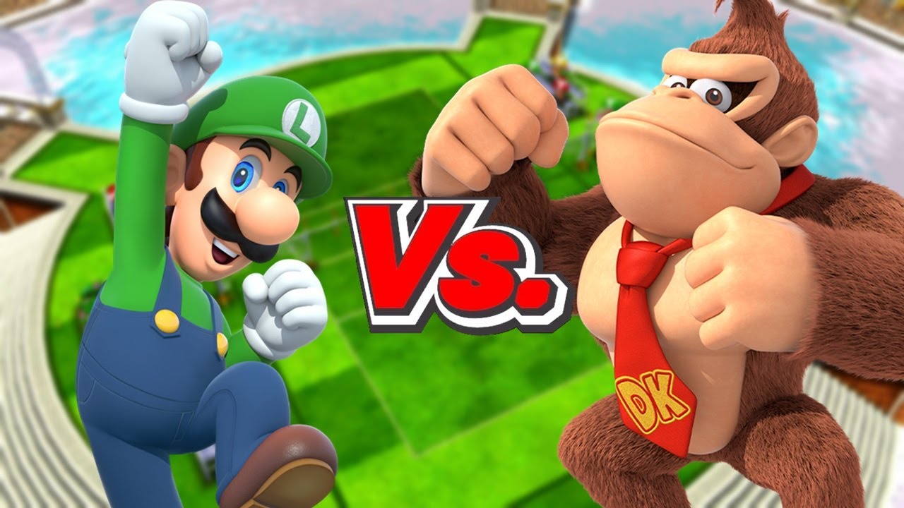 Mario Sports Mix - Team Luigi Vs. Team Donkey Kong (Volleyball)