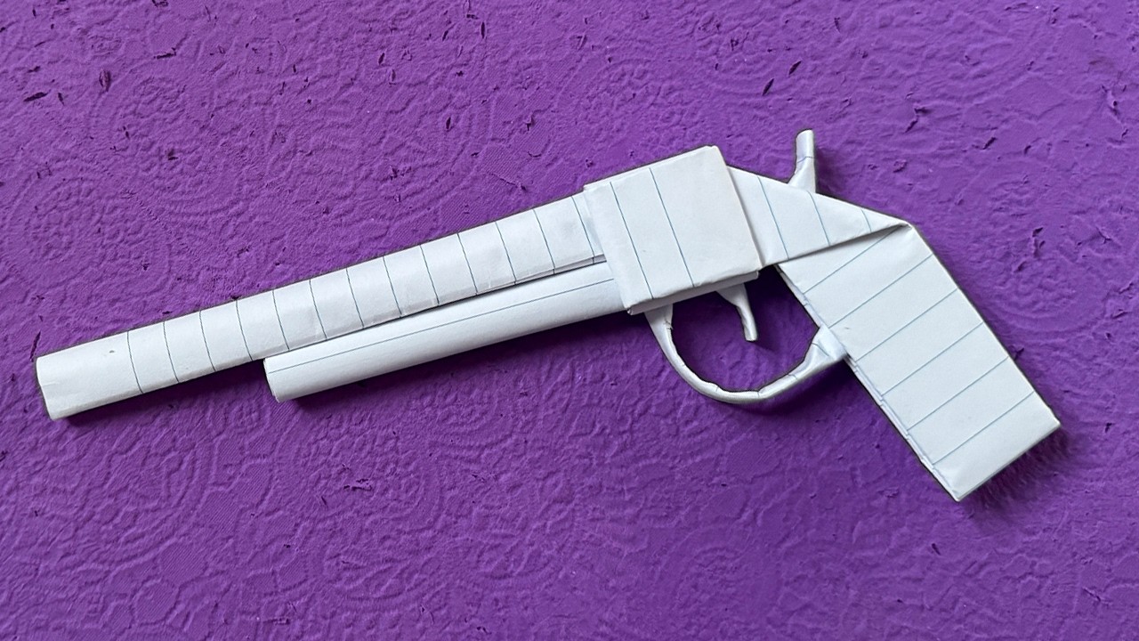 Como Fazer Uma Arma De Papel, Origami Arminha