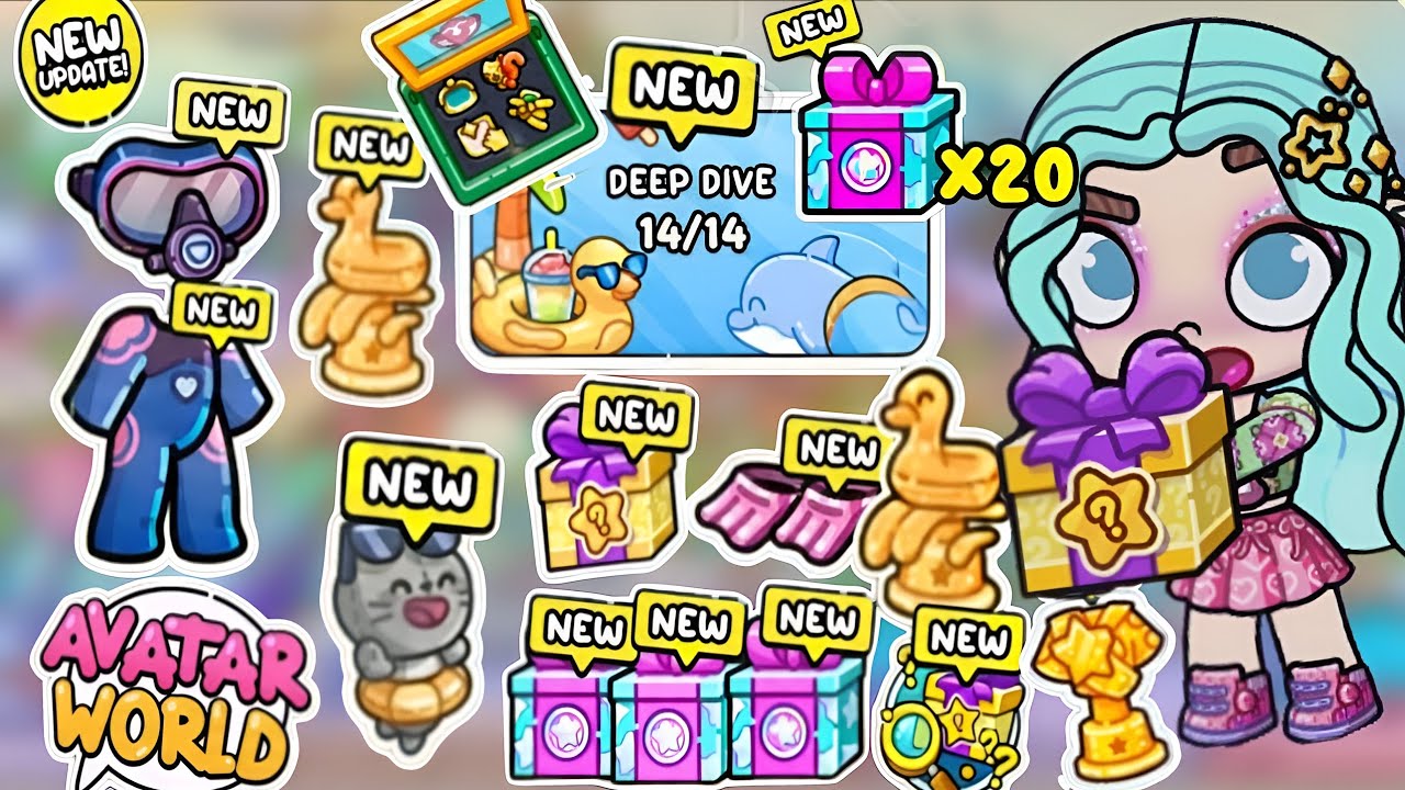 COMPLETE!! 🤩 ALL 14 POOL SECRETS IN AVATAR WORLD // AVATAR WORLD SECRETS // PAZU WORLD 