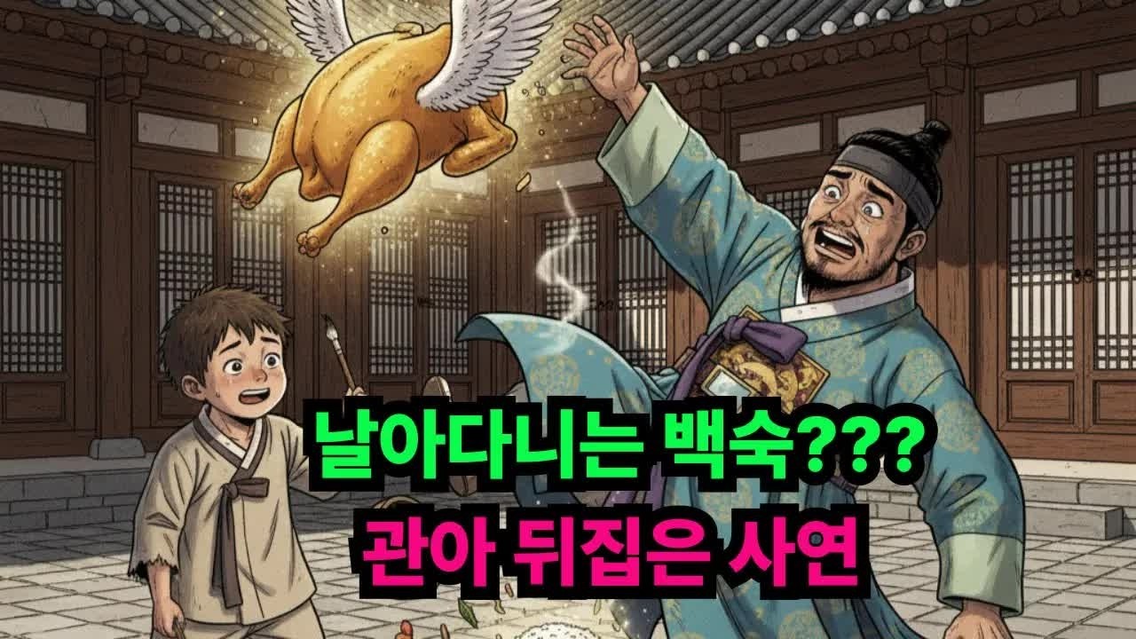 🔥 날아다니는 백숙？？？ 관아 뒤집은 사연 ⧸야담 옛날이야기 전설 설화 민담 사연 오디오북