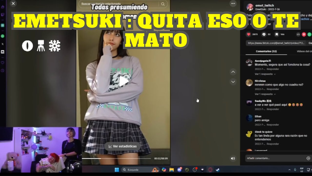 GLOGLO REVISA LOS LIKES DEL TIKTOK DE EMETSUKI