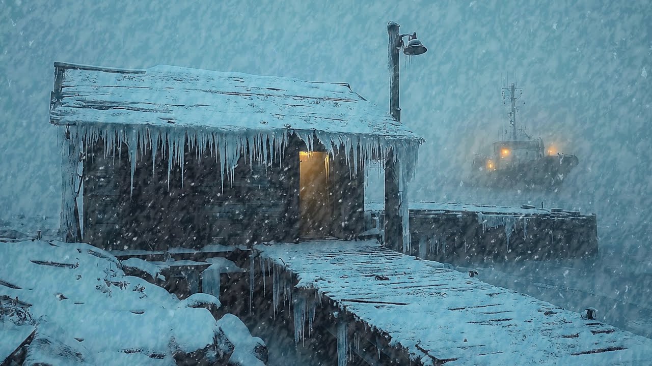 Heavy Blizzard & Wind Sounds for Sleeping┇Snow Ambience┇Winter Storm White Noise┇Deep Sleep Sounds
