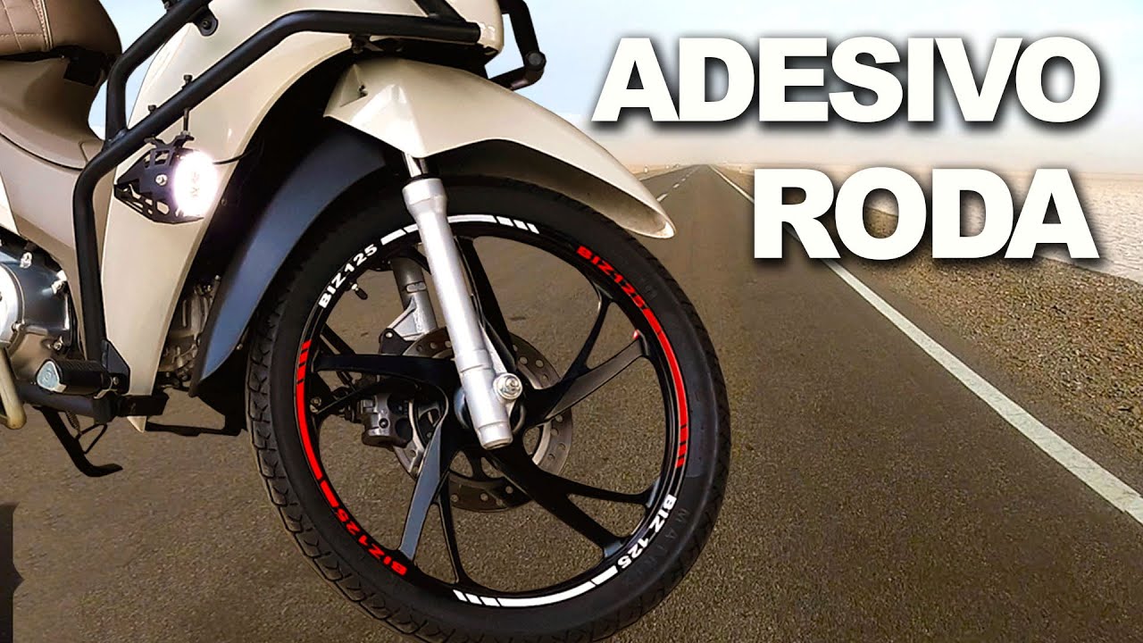 BIZ 125 - ADESIVO DE RODA REFLETIVO - Shopee