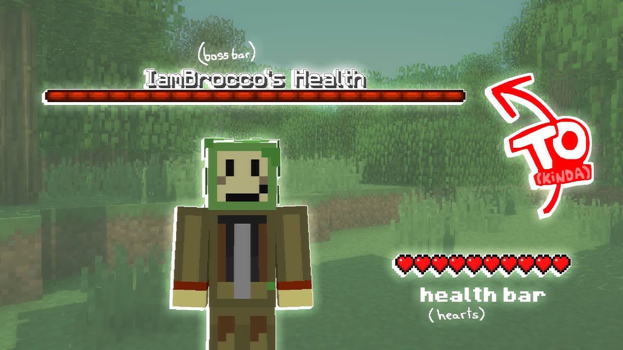How To Make Player Health Bossbar - A Minecraft: Java Edition Tutorial