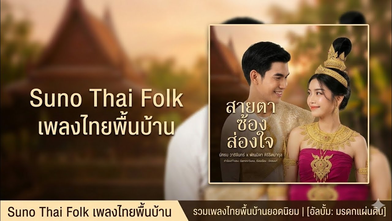 🎶สายตาซ้องส่องใจ – หมอลำเต้ยโขงเกี้ยวรักม่วนๆ🎶 - นักรบ & พัณนิดา | Thai 【Official】