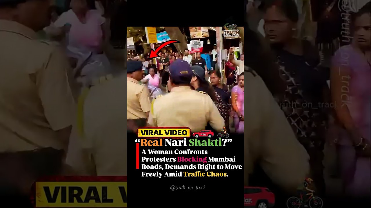 &ldquo;Real Nari Shakti?&rdquo; Woman Takes On Road Blockade In Mumbai | Viral Video 🚨