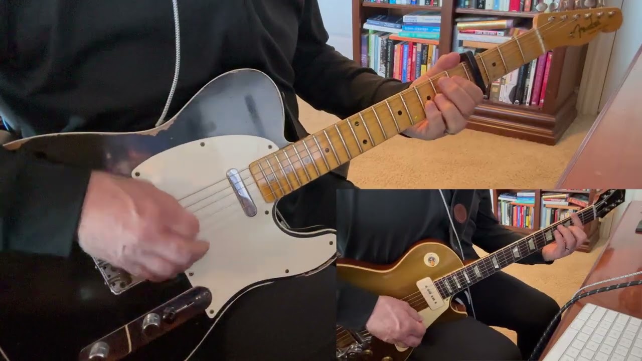 Black Crowes Sometimes Salvation guitar cover (Fender Telecaster +Gibson 56 RI Les Paul + Fractal)