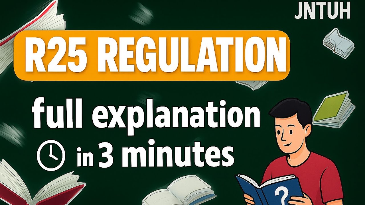 👉 NEW R25 REGULATION JNTUH 2025 😮 | Huge Benefits for B.Tech 1st Year Students
