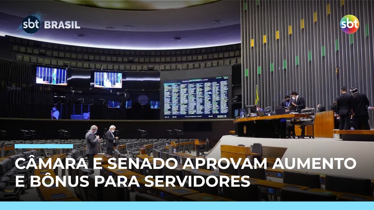 Congresso aprova reajuste e bônus para servidores; salários podem chegar a R$ 77 mil | #SBTBrasil