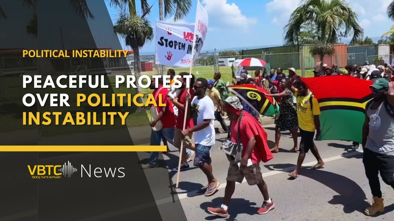 A peaceful protest over 'political instability'  | VBTC News