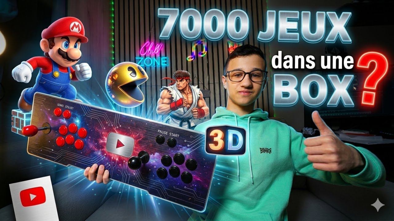 7000 JEUX dans une boîte ?! Le test de la Pandora Box 3D  #gaming #games  #gameplay 