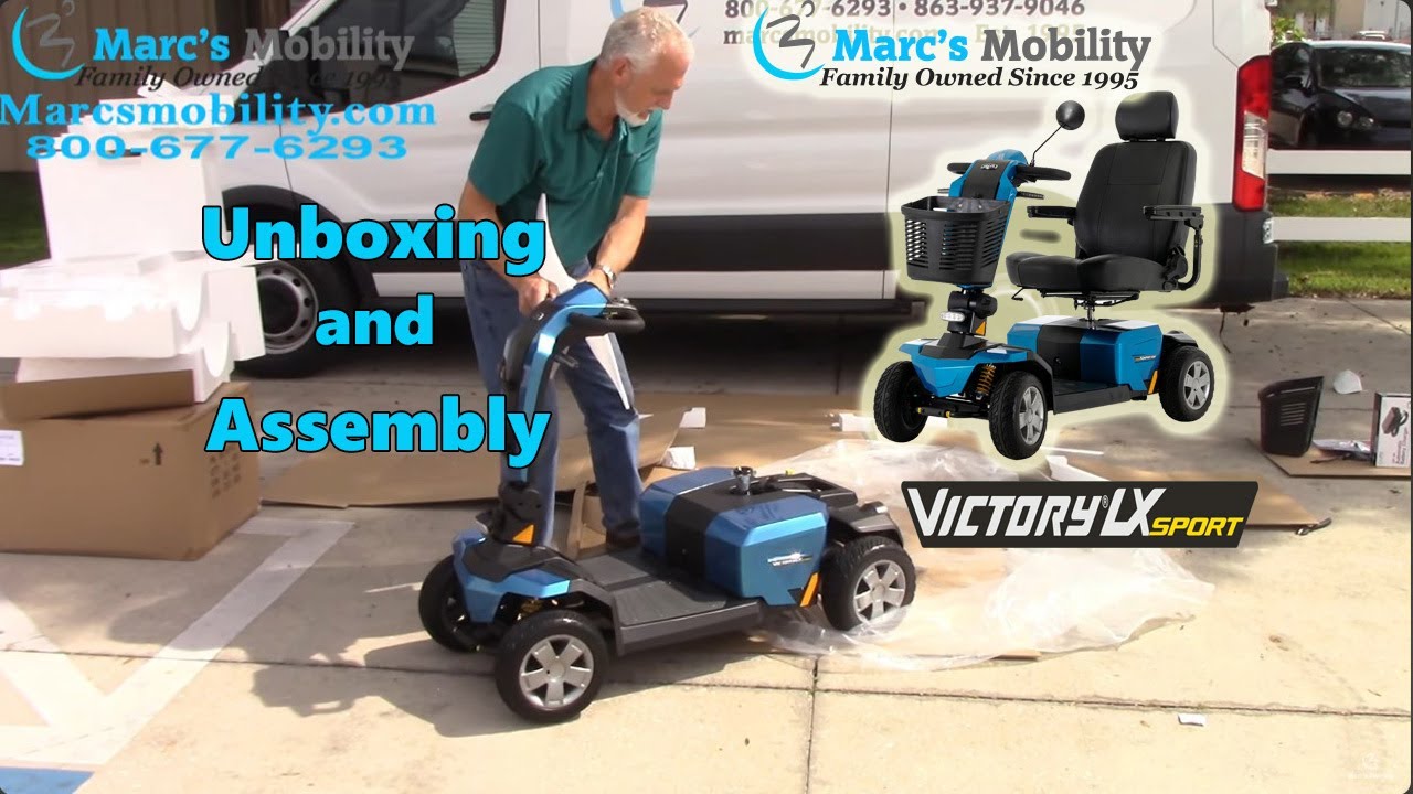 How to Unbox and Assemble A Pride Victory LX Sport - Fast Scooter - Marc's Mobility