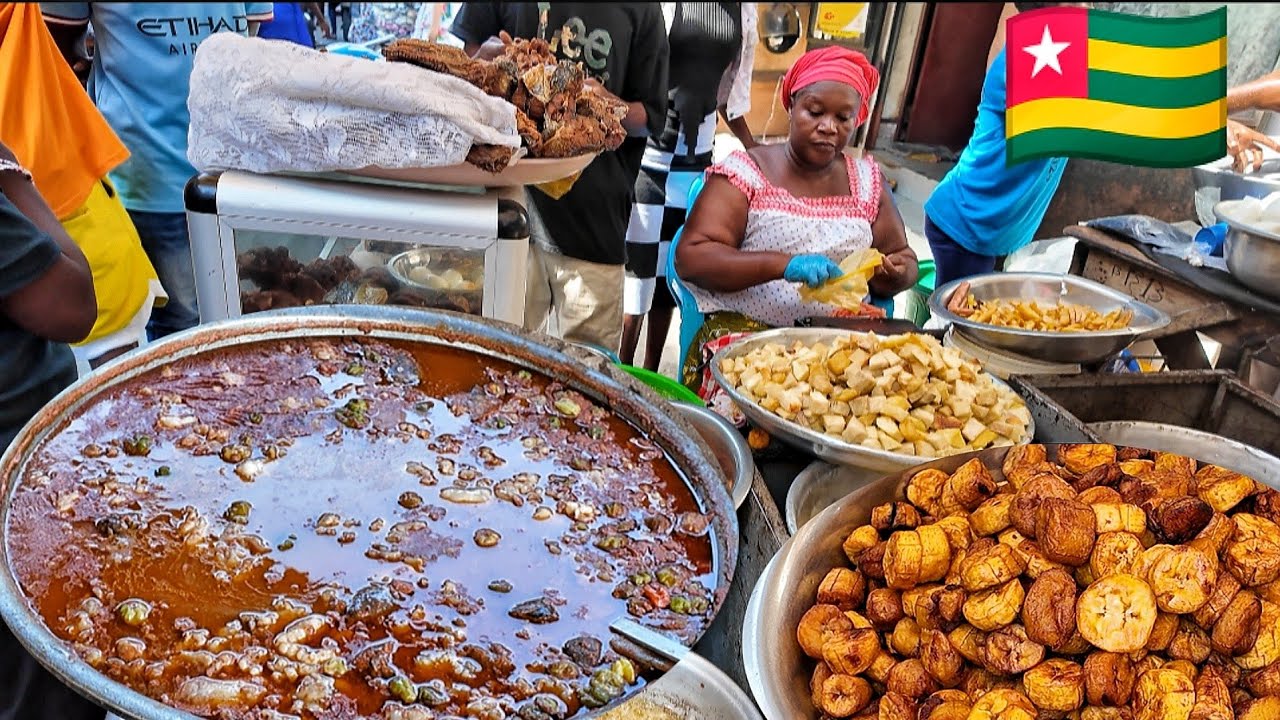 Mouthwatering African street food tour in Lomé Togo west Africa 🌍