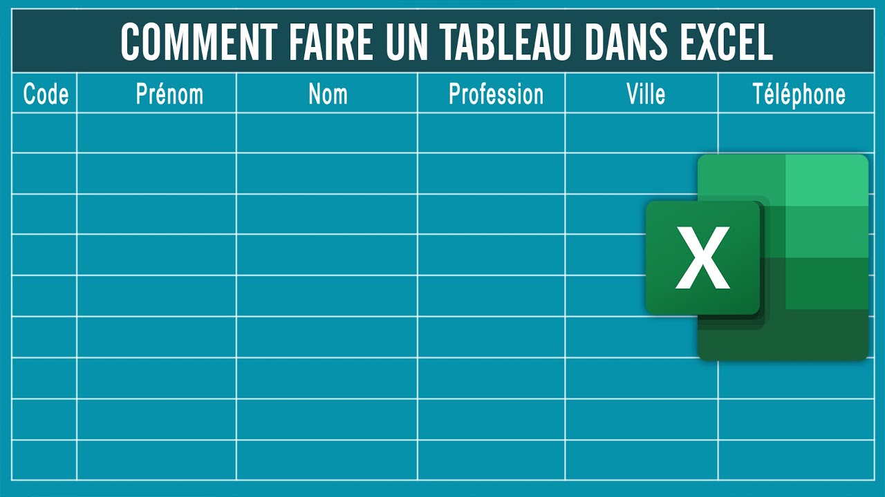 How to make a table in Excel (the basics)