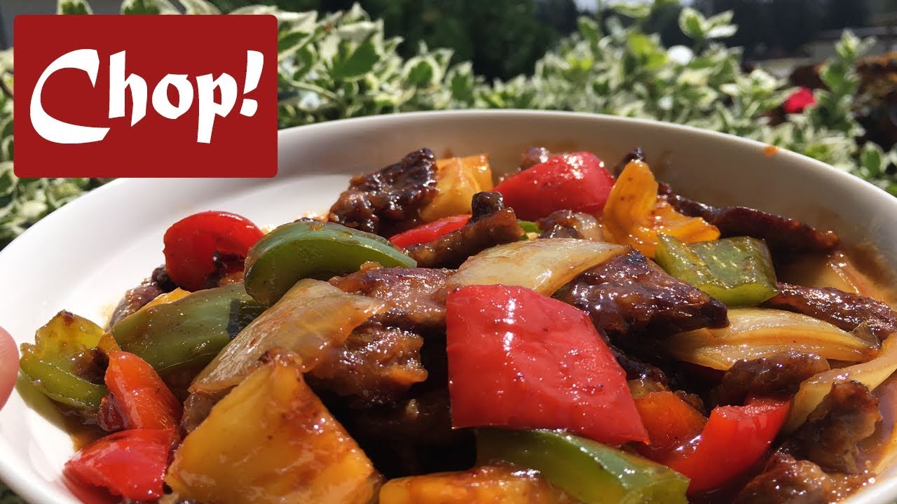 BEEF STIR FRY WITH PINEAPPLE AND BELL PEPPERS