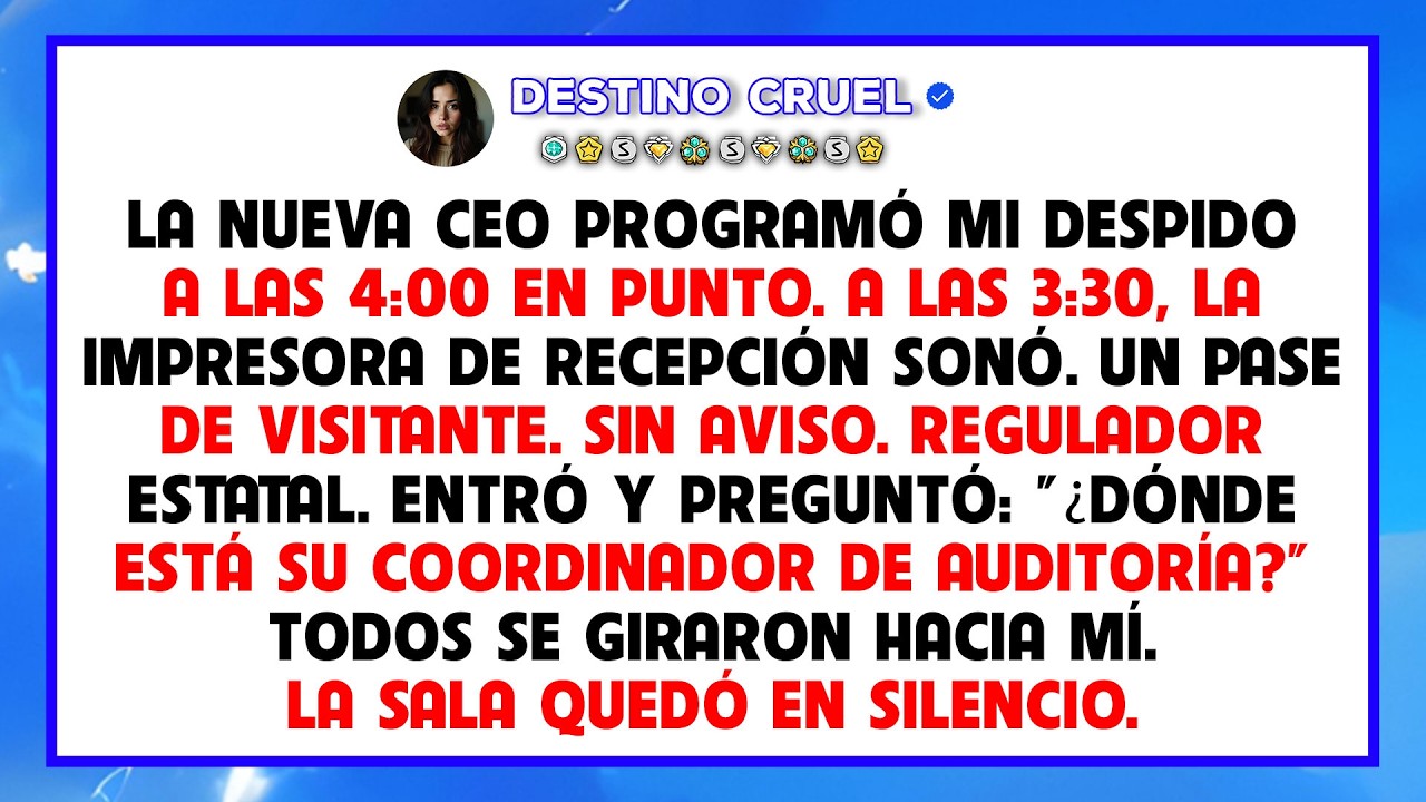 Programó mi despido a las 4:00 p. m., pero el gobierno tenía otros planes