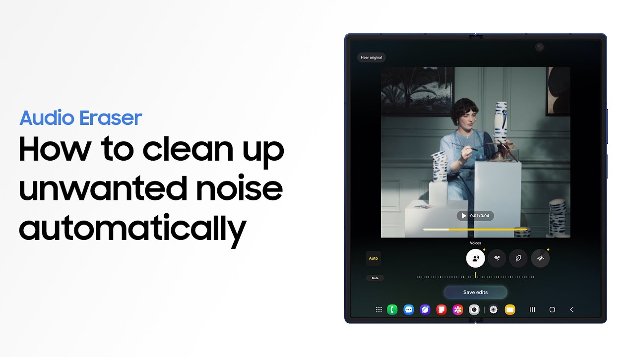 How to use Audio Eraser | Galaxy AI | Galaxy Z Fold7 | Samsung