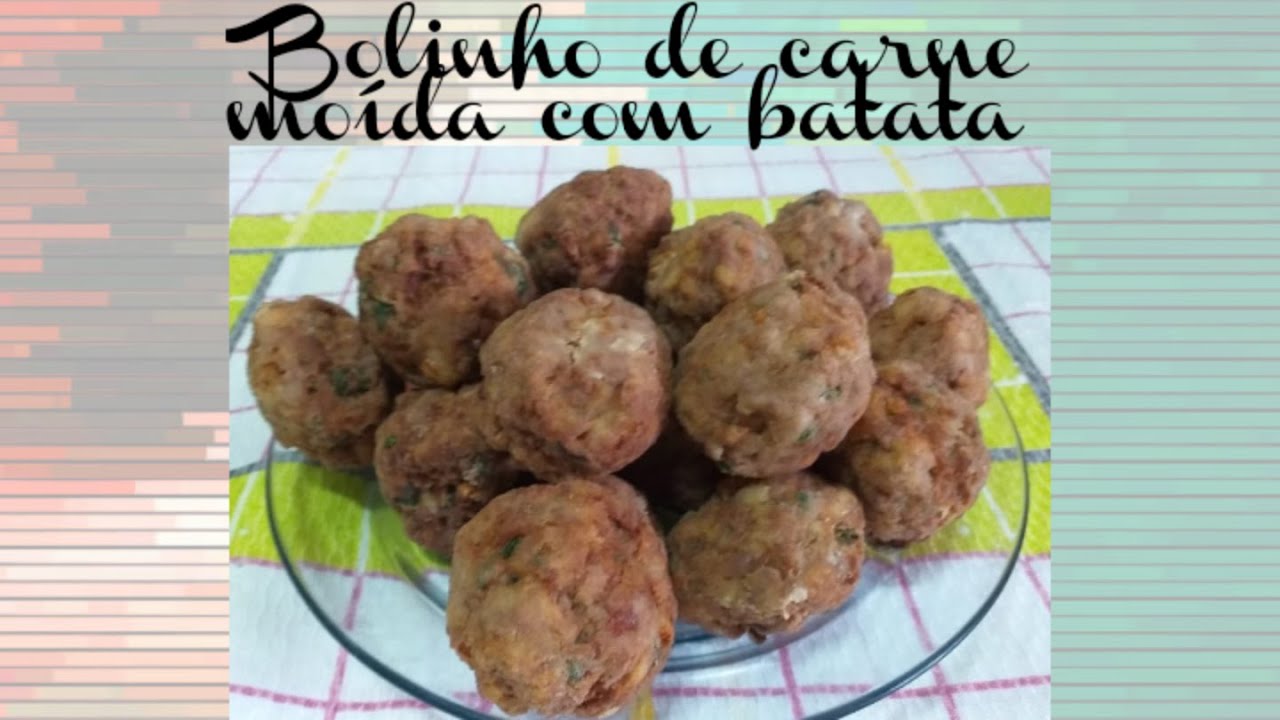 Bolinho de carne moída com batata