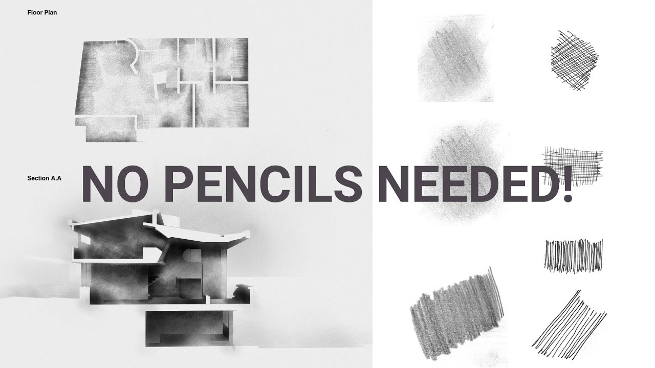 How to create a drawing style effect for your architectural plans