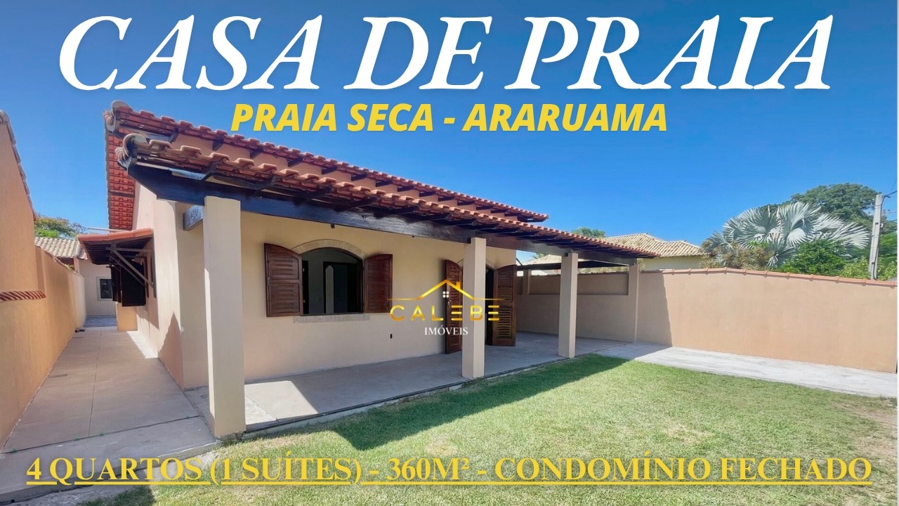 CASA A VENDA EM PRAIA SECA - ARARUAMA | R$620.000,00 - COND. FECHADO