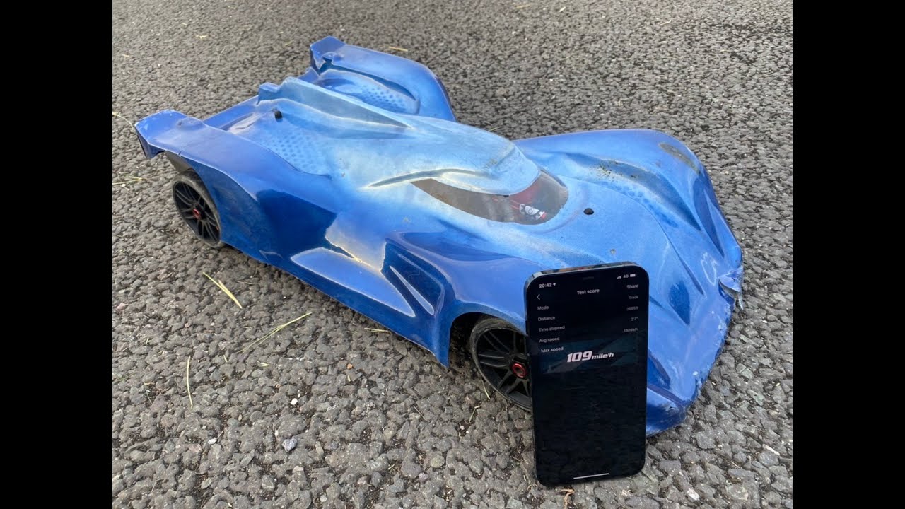 109MPH with a Grafil body using Arrma Limitless