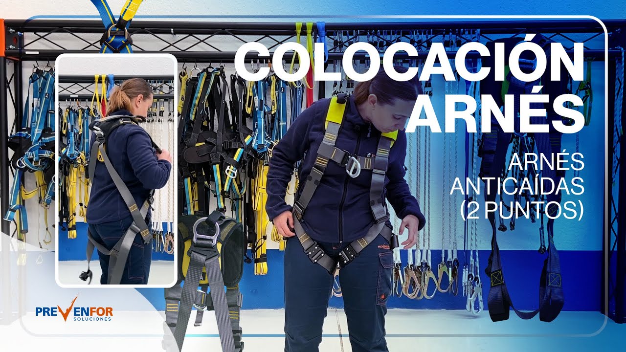 Cómo ponerse ARNÉS ANTICAÍDAS de 2 puntos - Prevenfor