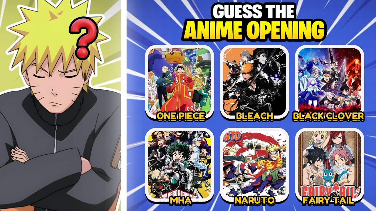 Guess the POPULAR Anime by the OPENING ! 🕹️🎵 | Anime Quiz 🔥