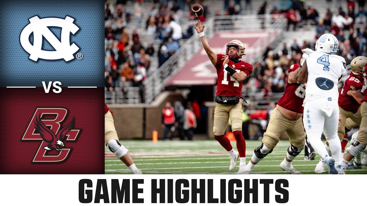 North Carolina vs. Boston College Game Highlights | 2024 ACC Football