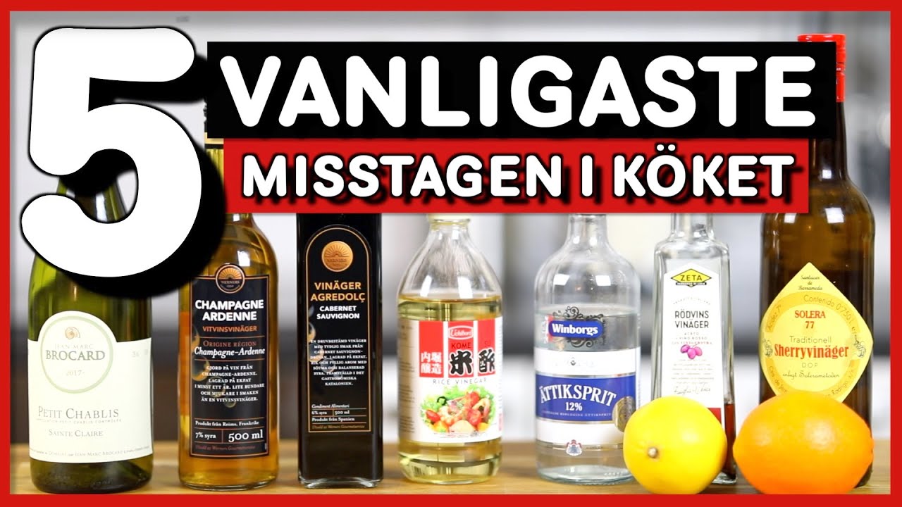 5 Vanligaste Misstagen Man Gör I Köket!