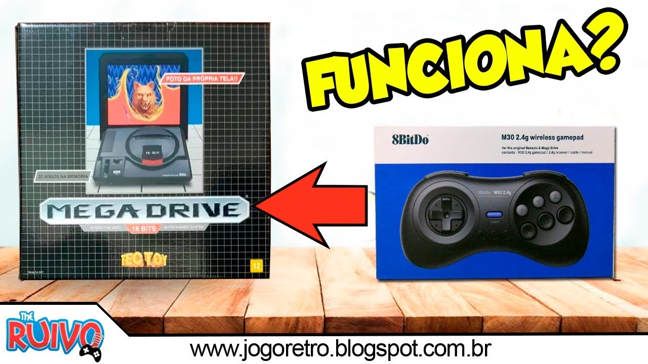 Controle 8BitDo M30 funciona no Mega Drive da TECTOY?
