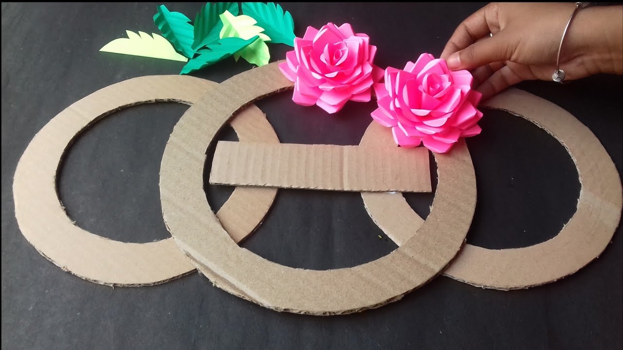 Paper Craft For Home Decoration | Paper Flower Wall Hanging | Wall Hanging Ideas | Paper Craft