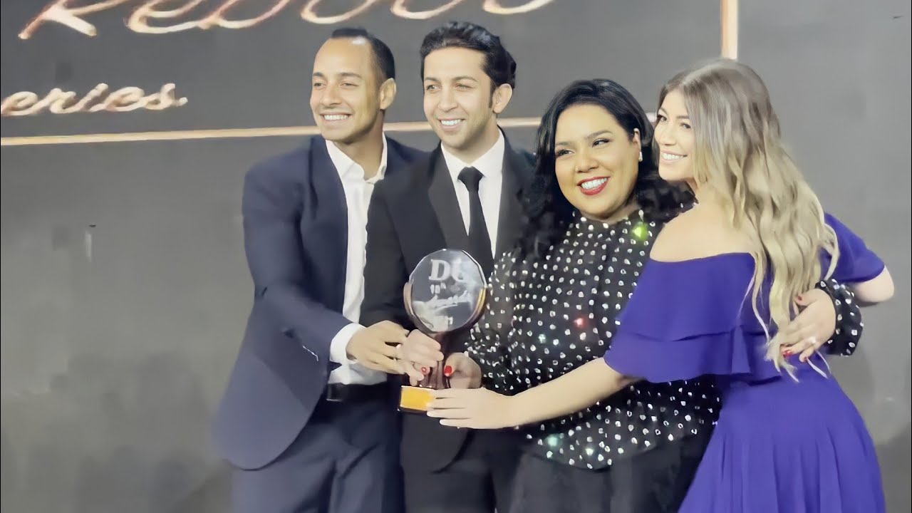 تكريم ليلى زاهر و هشام جمال و شيماء سيف و عمرو وهبة بأفضل مسلسل كوميدي
