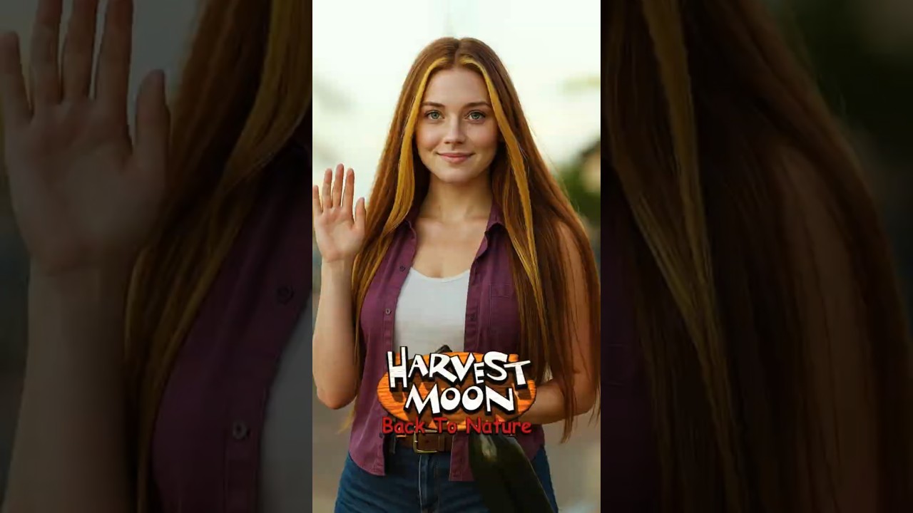 What If Harvest Moon Characters Were Real Humans? 👨&zwj;🌾🌸 | AI Transformation #shorts #ai #harvestmoon